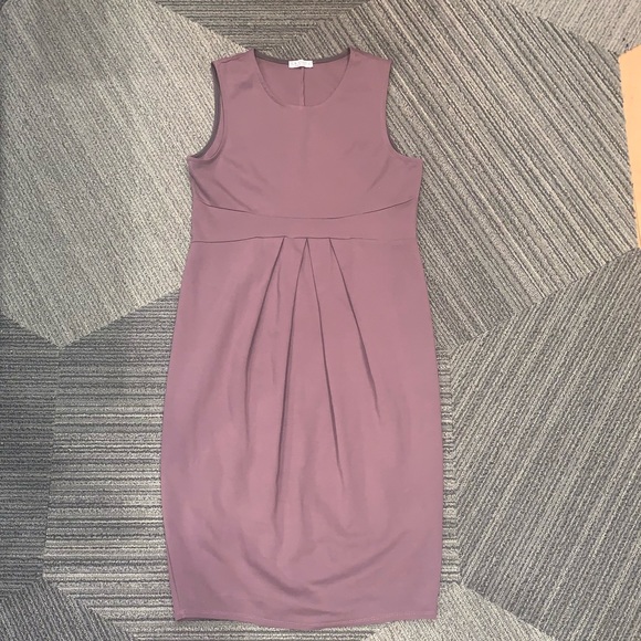 LaClef Maternity Dress Lavender Mauve - Picture 6 of 8